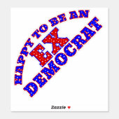 HAPPY TO BE AN EX DEMOCRAT Stickers (Sheet)