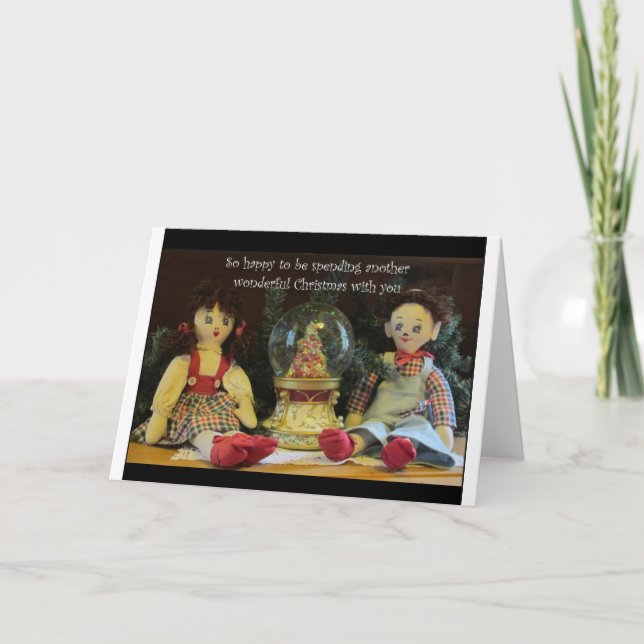 Happy to be spending another Christmas with you Holiday Card (Front)