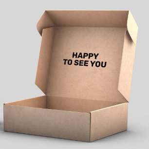 Happy to see you, Packaging   Rubber Stamp