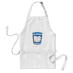 Happy To Serve You Greek NYC Blue Diner Coffee Cup Standard Apron