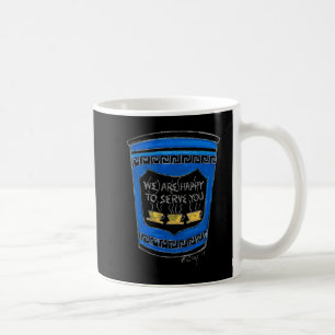 Happy To Serve You Nyc Blue Greek Deli Coffee Cup 