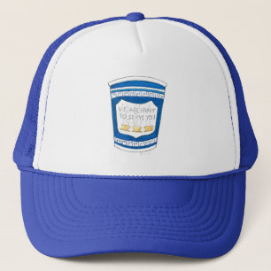 Happy To Serve You NYC Greek Diner Coffee Cup Trucker Hat