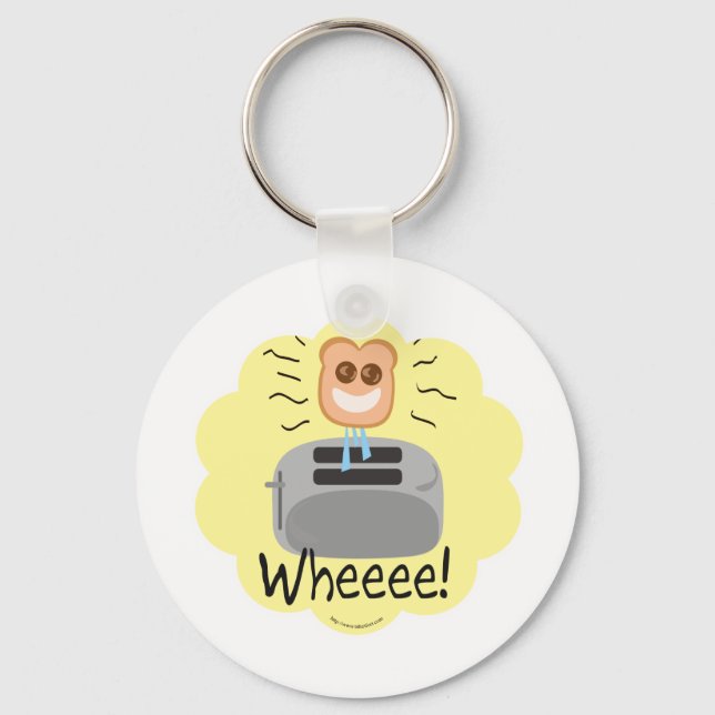 Happy Toast! Keychain (Front)