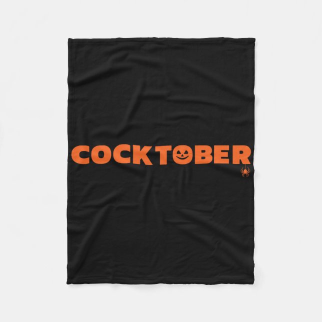 Happy Tober Halloween Costume Fun Halloween  Fleece Blanket (Front)