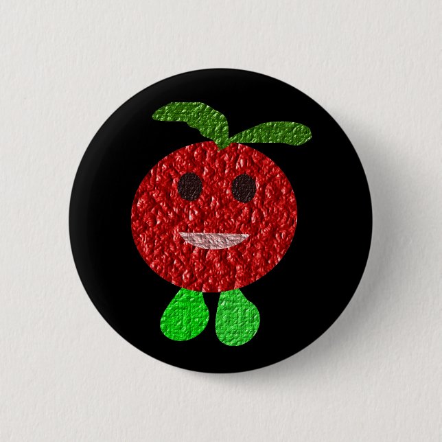 Happy Tomato Button (Front)
