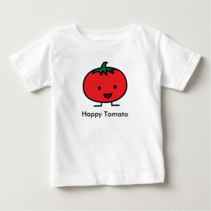 Happy Tomato Red Vegetable Fruit Baby T-Shirt