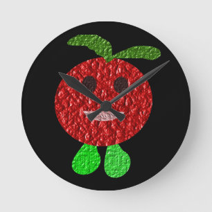 Happy Tomato Wall Clock