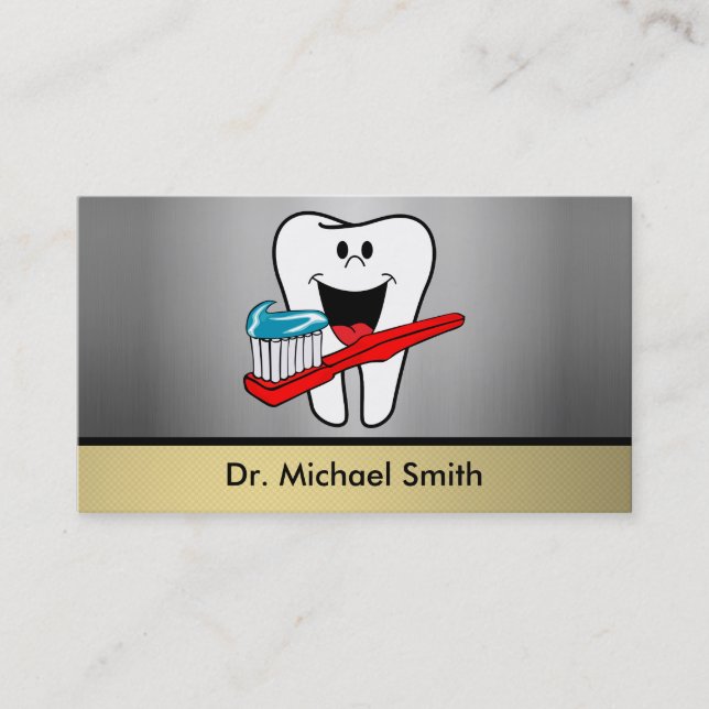 Happy tooth business card (Front)