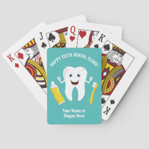 Happy Tooth custom text playing cards