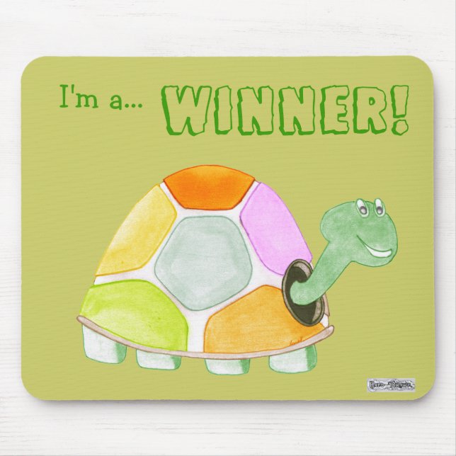 Happy Tortoise Mousemat Mouse Pad (Front)