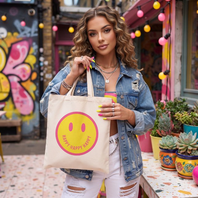 Happy Tote Bag (Creator Uploaded)