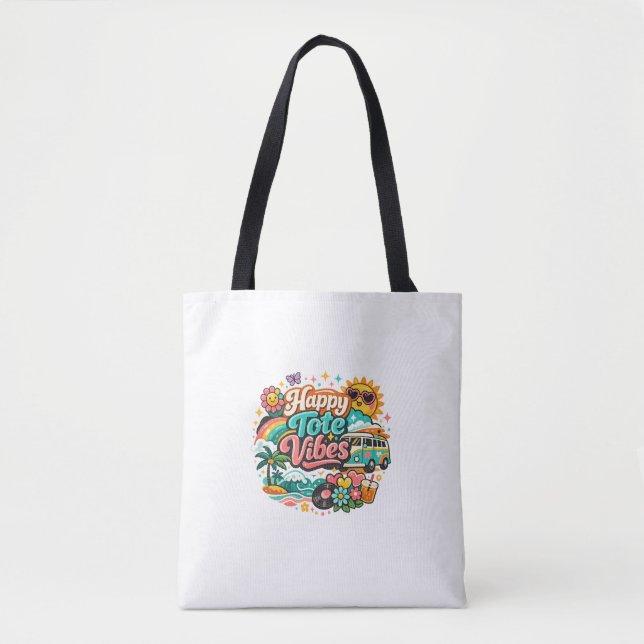 Happy Tote Vibes Bag (Front)