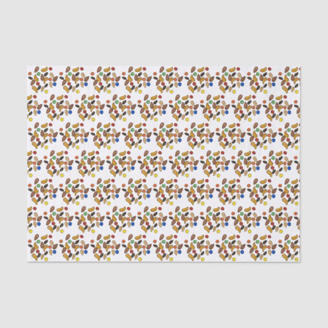 Happy Trails Camping Hiking Outdoors Trail Mix  Tissue Paper (Front)
