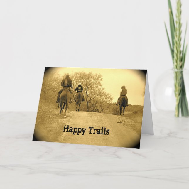 Happy Trails Greeting Card (Front)