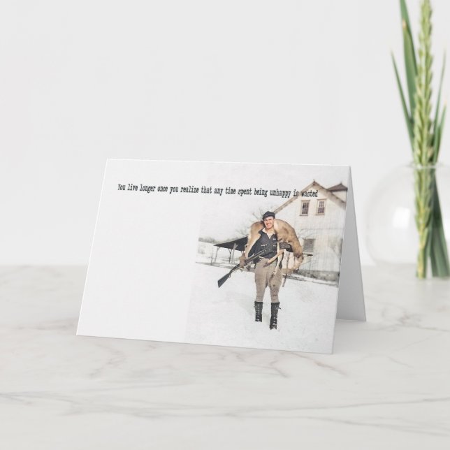 HAPPY TRAILS Greeting Card (Front)