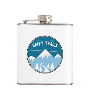 Happy Trails Hiking Hip Flask
