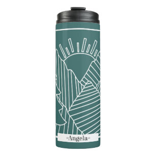Happy Trails Mountains Scene Personalized Thermal Tumbler