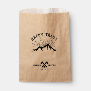 Happy Trails Wedding Favour DIY Trail Mix Favour Bag