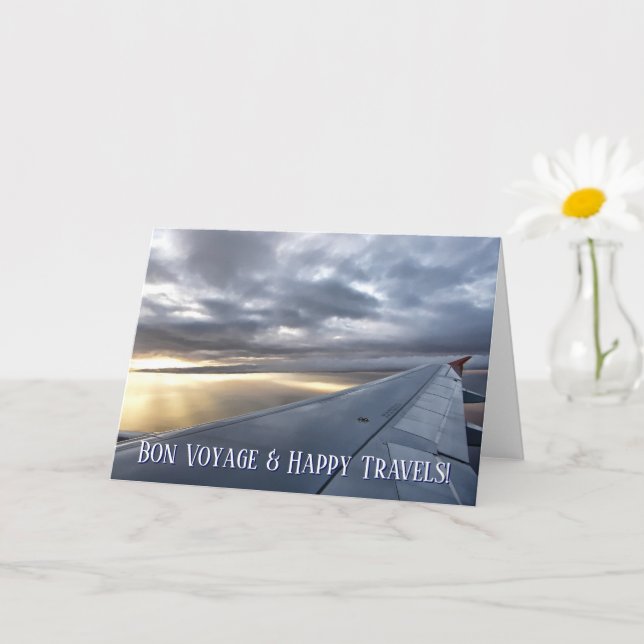 Happy Travels Bon Voyage Card (Small Plant)