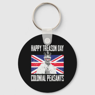 Happy Treason Day King Charles Iii British Funny 4 Keychain