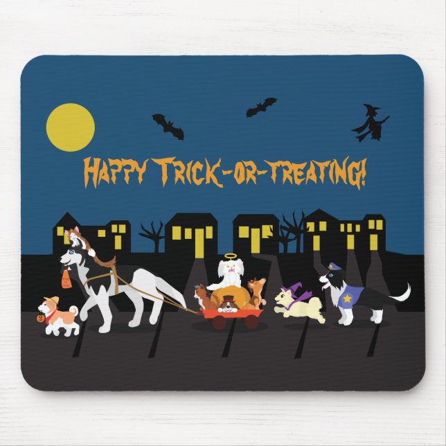 Happy Trick or Treating! Mouse Pad (Front)