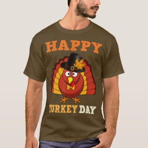 Happy Turkey Day Funny Thanksgiving 2022 Autumn Fa T-Shirt