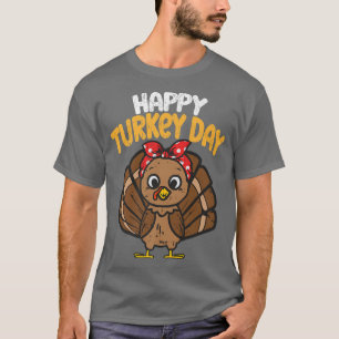 Happy Turkey day Funny Thanksgiving 2022 Autumn Fa T-Shirt