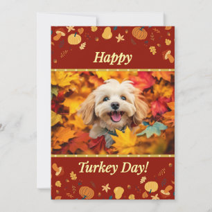 Happy Turkey Day Greetings Card