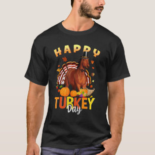 Happy Turkey Day Hourse Thanksgiving Day Tees Holi