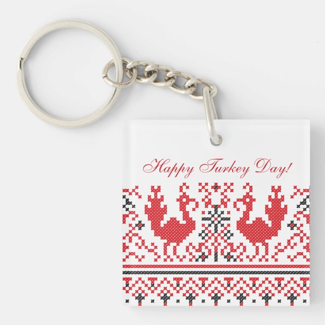 Happy Turkey Day! Keychain (Front)