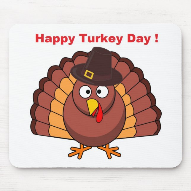 HAPPY TURKEY DAY MOUSE PAD (Front)