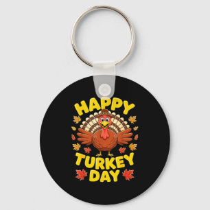 Happy Turkey Day Shirt Men Women Kids Family Thank Keychain