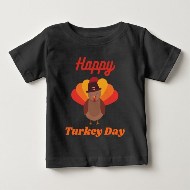 Happy Turkey Day T-Shirt (Front)