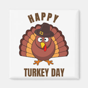 Happy turkey day T-shirt thanksgiving day Magnet