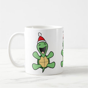 Happy Turtle Christmas Coffee Mug