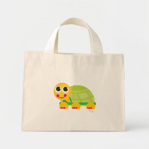 Happy Turtle Floral Tote Bag - Customized