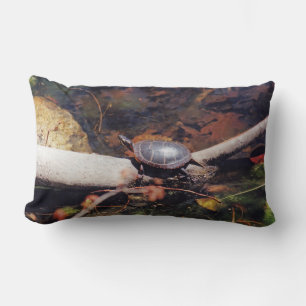 Happy Turtle Lumbar Pillow