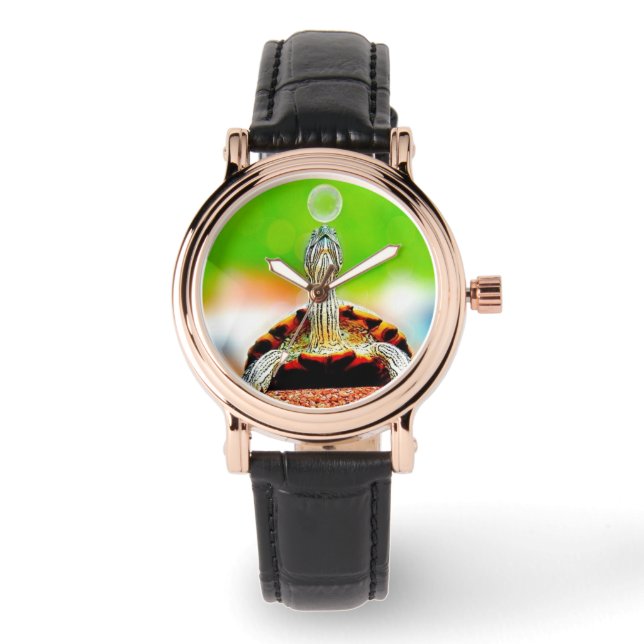 Happy turtle with bubble  watch (Front)