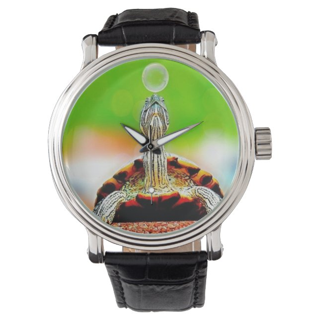 Happy turtle with bubble watch (Front)