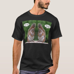 Happy Twins Day, Red Squirrel Humour, Cute and T-Shirt