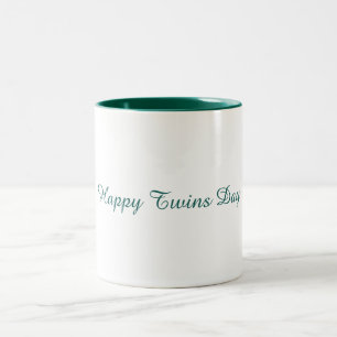 Happy Twins Day  Two-Tone Coffee Mug
