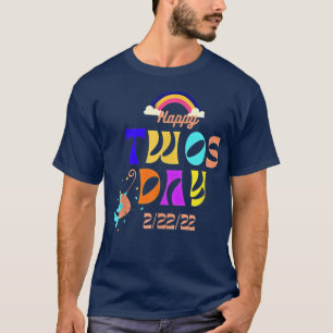 Happy Twosday 22222 February tuesday Numerology 22 T-Shirt