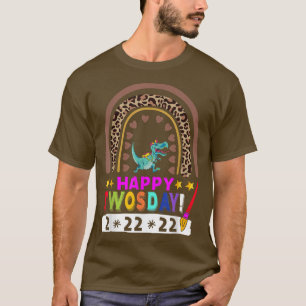 Happy Twosday Tuesday February 2nd 2022 Unicorn Ra T-Shirt