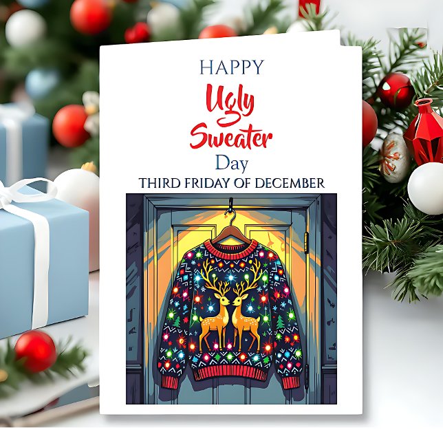 Happy Ugly Sweater | Third Friday of December  Card (Creator Uploaded)