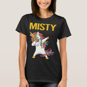 Happy Unicorn - Misty Name T-Shirt