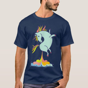 Happy Unicorn Poop Funny Magical Rainbow Gift T-Shirt