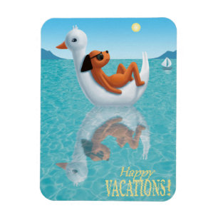 Happy Vacations!  Magnet