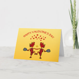 Happy Valantines Pickleball - Love You More Card