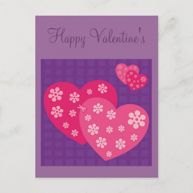 Happy Valenitne's Day Holiday Postcard (Front)