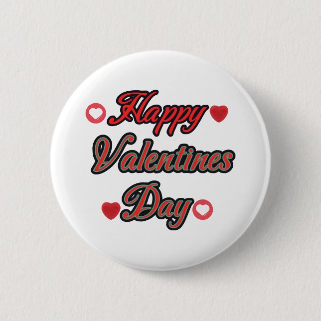 Happy Valenties Day for gift 2 Inch Round Button (Front)